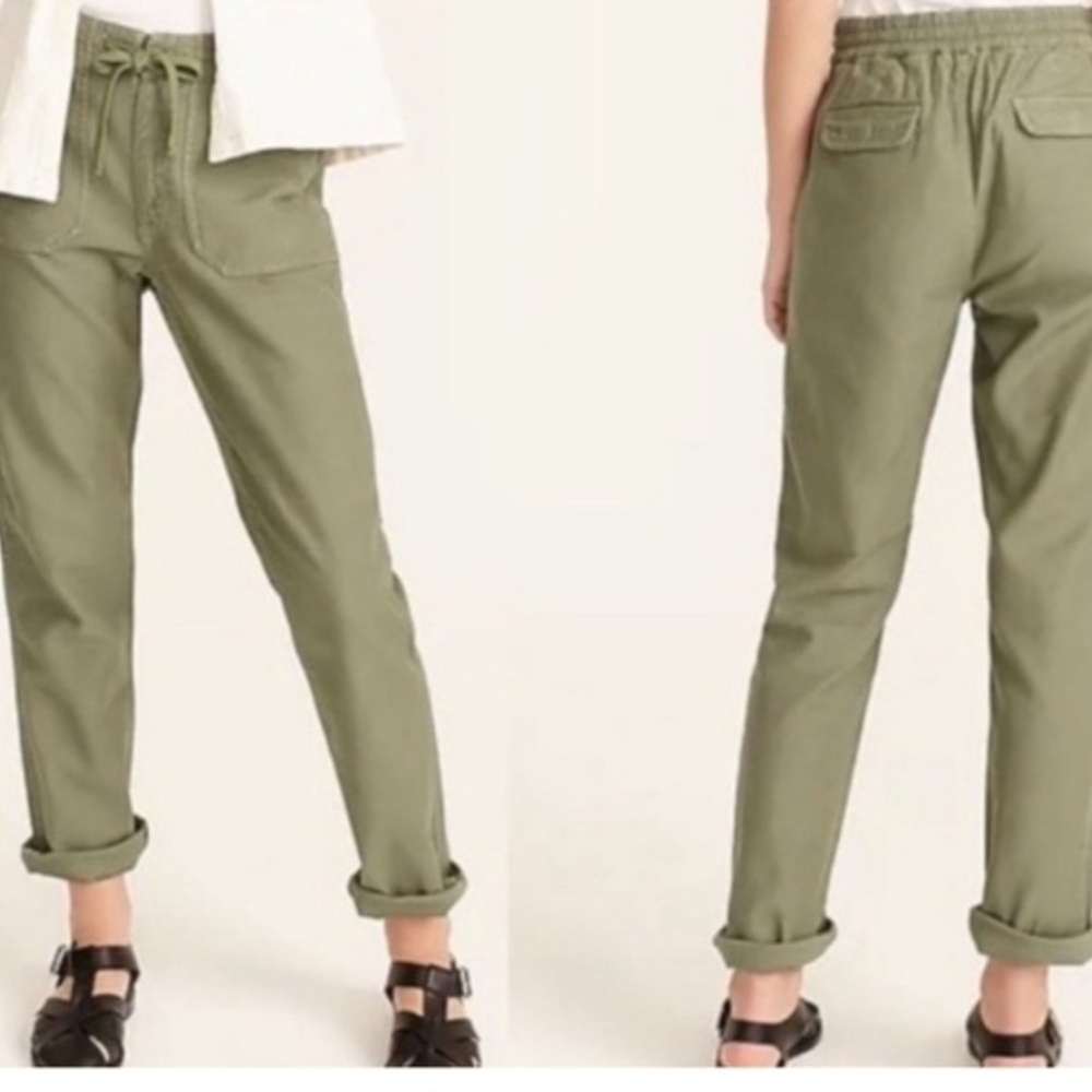 J Crew Tie Waist Camp Pants